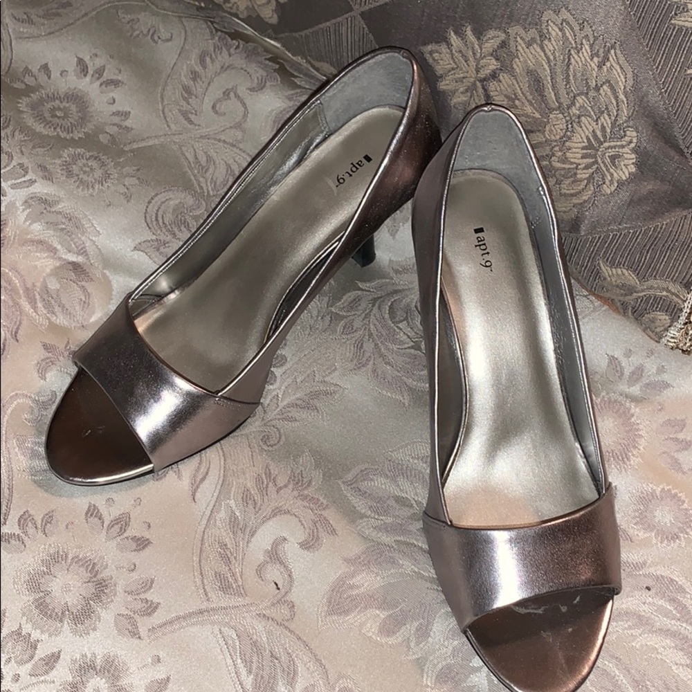 Pewter (soft silver) Shoes